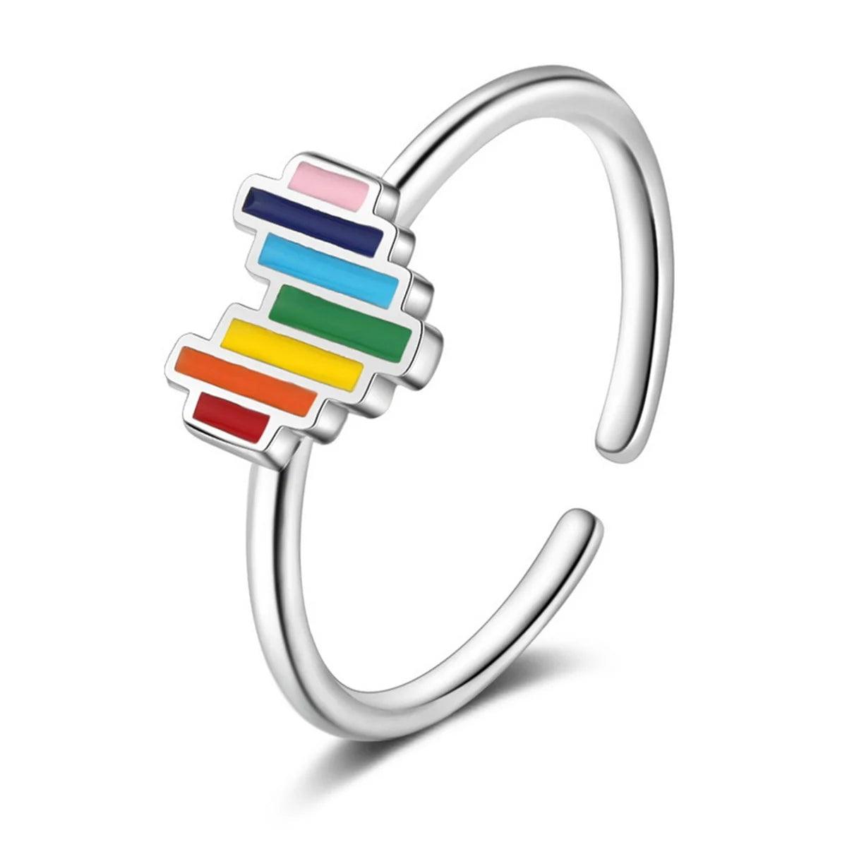 Voguue Rainbow Bliss Adjustable Engagement Ring - Voguue Oficial