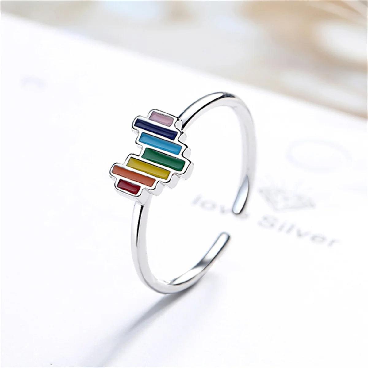 Voguue Rainbow Bliss Adjustable Engagement Ring - Voguue Oficial