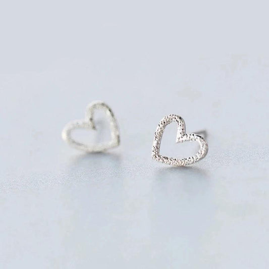 Voguue Charming Hearts Sterling Studs - Voguue Oficial